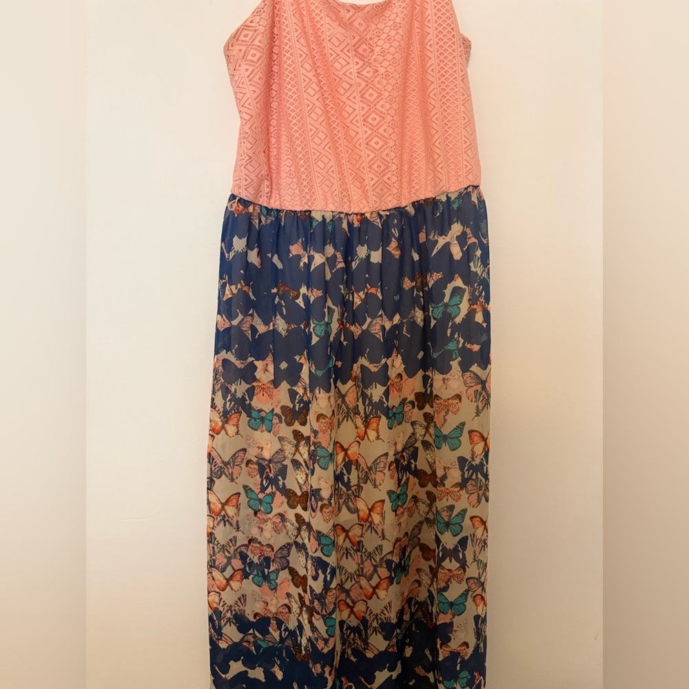 Maurices Peach Lace Detail Top